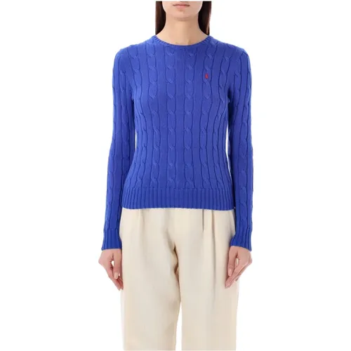 Cable-Knit Crewneck Sweater , female, Sizes: XL, S - Ralph Lauren - Modalova