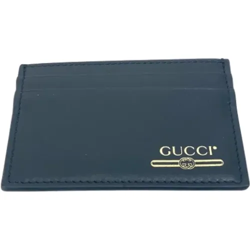 Pre-owned Wallets, male, , Size: ONE SIZE Pre-owned Leather wallets - Gucci Vintage - Modalova