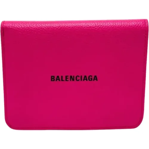 Pre-owned Leather wallets , female, Sizes: ONE SIZE - Balenciaga Vintage - Modalova