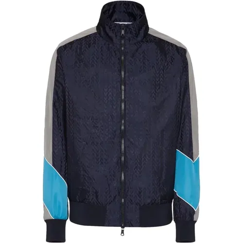 Colour Block Jacket with Logo , male, Sizes: L, XL - Valentino - Modalova