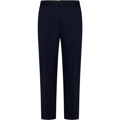Trousers with Hidden Closure and Tapered Leg , male, Sizes: M, L, S, 2XL, XL - Calvin Klein - Modalova