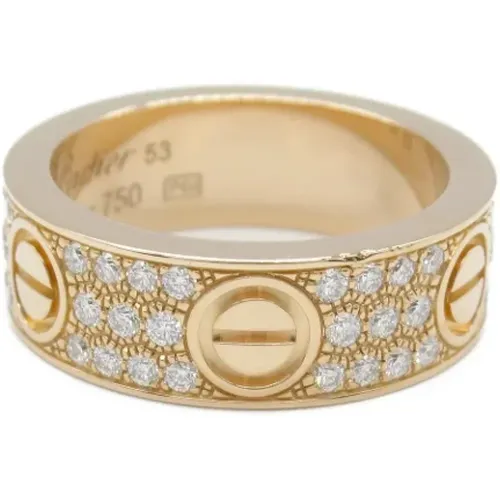 Pre-owned Jewellery, female, , Size: ONE SIZE Pre-owned Rose Gold rings - Cartier Vintage - Modalova