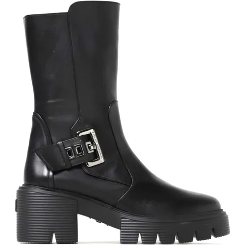 Elegant Leather Boot , female, Sizes: 5 1/2 UK, 6 UK, 4 1/2 UK, 3 UK, 4 UK, 7 UK, 8 UK - Stuart Weitzman - Modalova