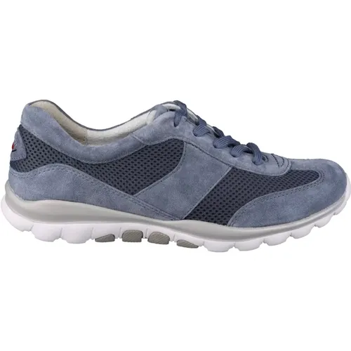 Blaue Walking Rolling Sneaker , Damen, Größe: 41 EU - Gabor - Modalova