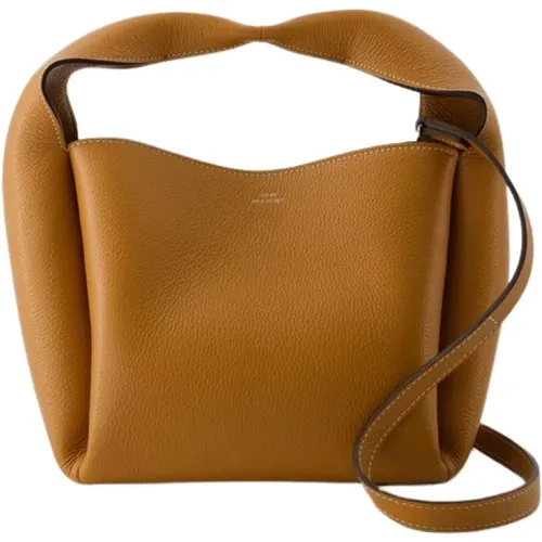 Braune Leder Bucket Bag Schulterstil - TotêMe - Modalova