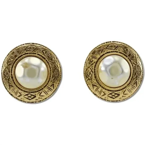 Pre-owned Jewellery, female, , Size: ONE SIZE Pre-owned Metal earrings - Chanel Vintage - Modalova