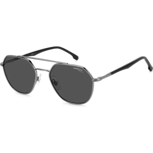 S Sunglasses in Dark Ruthenium/Grey,Gold Havana Sunglasses with Shaded Lenses,Gold Striped Black Sunglasses,Sunglasses 303/S - Carrera - Modalova