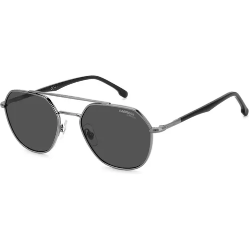 Sunglasses, male, , Size: 53 MM 303/S Sunglasses in Dark Ruthenium/Grey - Carrera - Modalova