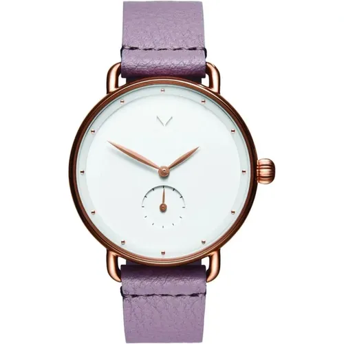Watches, female, , Size: ONE SIZE Leather Quartz Analog Watch - Mvmt - Modalova
