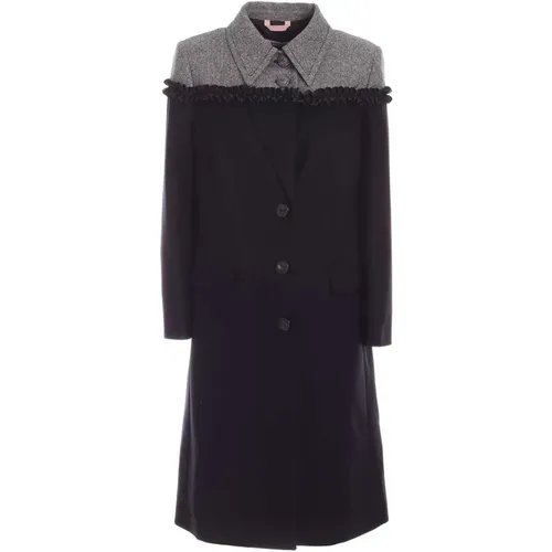 Herringbone Wool Coat , female, Sizes: S, M - Vivetta - Modalova