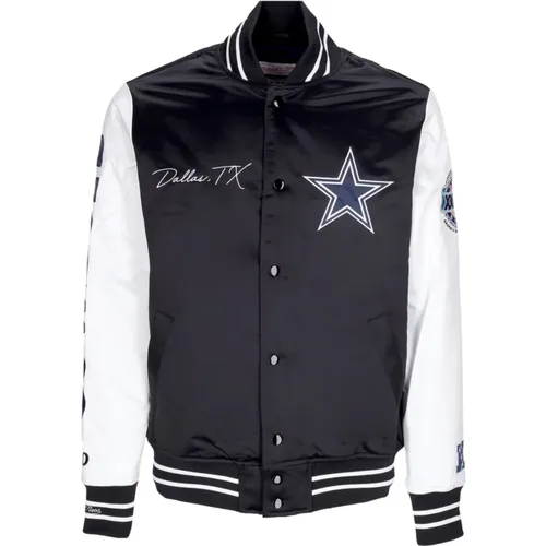 Dallas Cowboys Bomber Jacket , male, Sizes: XL - Mitchell & Ness - Modalova