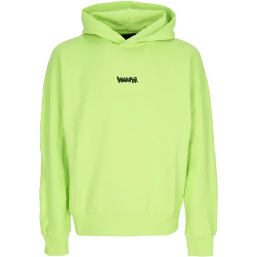 Hoodies, male, , Size: XL Light Lime Logo Hooded Sweatshirt - Disclaimer - Modalova