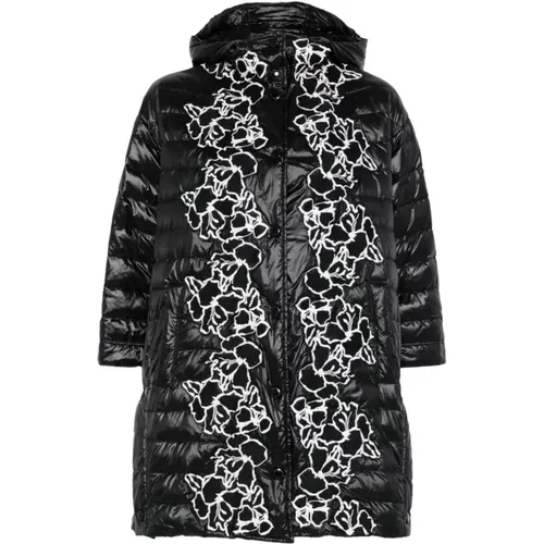 Padded Coat with Floral Embroidery , female, Sizes: M, 2XS, S - Ermanno Scervino - Modalova