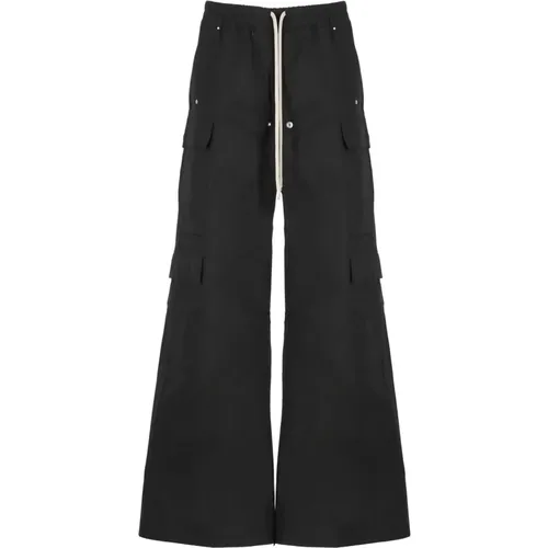 Cargo Pants Elastic Waist Drawstrings , male, Sizes: 2XL, XL - Rick Owens - Modalova