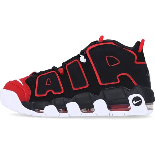 Uptempo 96 Hoher Basketballschuh Schwarz/Rot/Weiß , Herren, Größe: 44 1/2 EU - Nike - Modalova