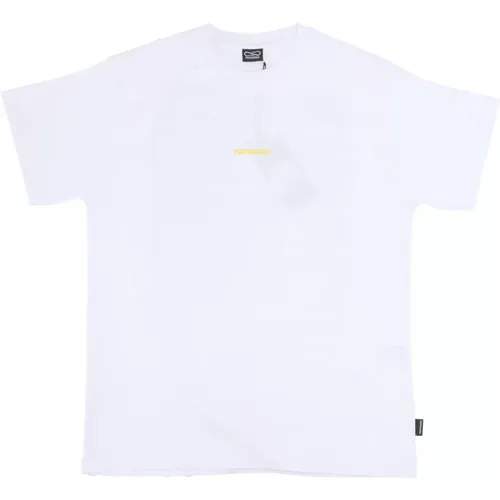 Rippen Schlangen T-Shirt Weiß Streetwear , Herren, Größe: XL - Propaganda - Modalova