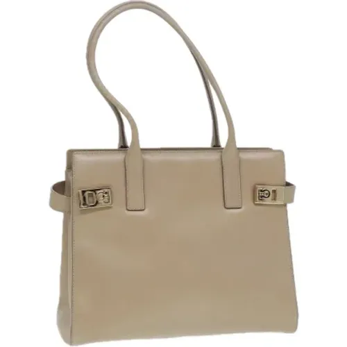 Pre-owned Leather shoulder-bags , female, Sizes: ONE SIZE - Salvatore Ferragamo Pre-owned - Modalova