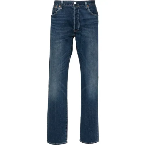 Levi's, Blaue Denim Straight Leg Jeans , Herren, Größe: W31 - Levis - Modalova