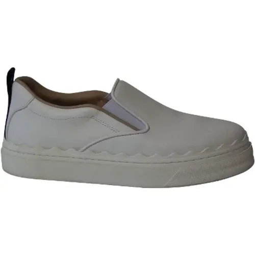 Pre-owned Flats, female, , Size: 5 US Pre-owned Leather sneakers - Chloé Pre-owned - Modalova