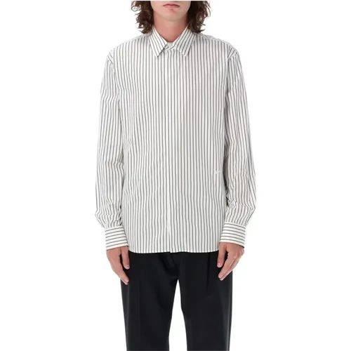 Men's Clothing Shirts /black Stripes Aw23 , male, Sizes: L, M, S - Bottega Veneta - Modalova
