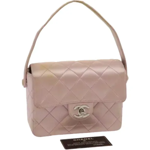 Luxurious Silk Hand Bag - Chanel Sac ? Rabat , female, Sizes: ONE SIZE - Chanel Vintage - Modalova