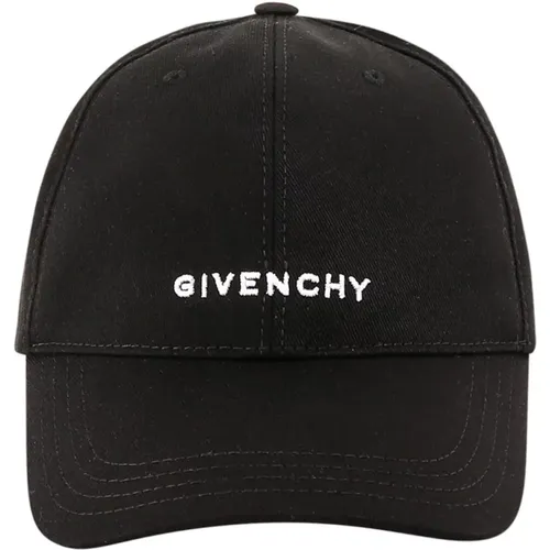 Caps, male, , Size: ONE SIZE Adjustable Cotton Hat with Embroidered Logo - Givenchy - Modalova