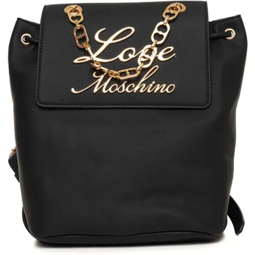 Backpacks, female, , Size: ONE SIZE Chic Rucksack with Adjustable Straps - Love Moschino - Modalova