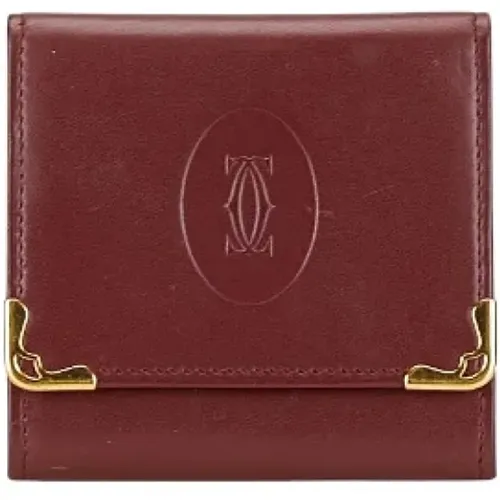 Pre-owned Wallets, female, , Size: ONE SIZE Pre-owned Leather wallets - Cartier Vintage - Modalova