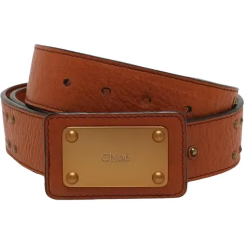 Pre-owned Belts, female, , Size: ONE SIZE Pre-owned Leather belts - Chloé Pre-owned - Modalova