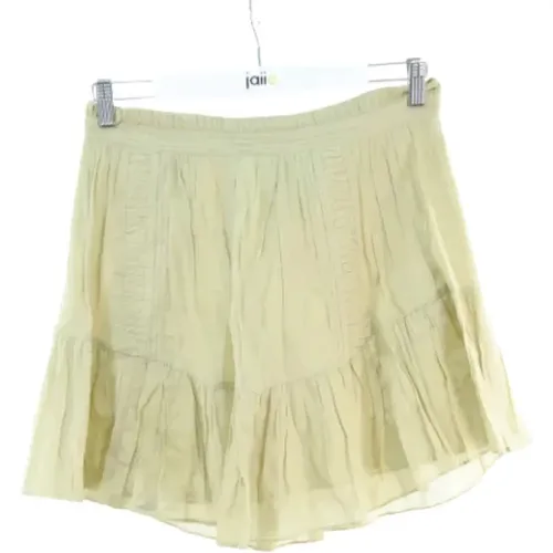 Pre-owned Cotton Shorts-Skirts, Pleated Mini Skirt - Size 38cm - Length 46cm - - Size 36 - 100% Cotton , female, Sizes: S - Isabel Marant Pre-owned - Modalova
