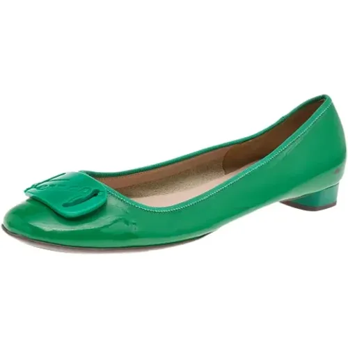 Pre-owned Pumps, female, , Size: 11 US Pre-owned Leather flats - Salvatore Ferragamo Pre-owned - Modalova