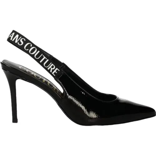 Schwarze Farbeffekt High Heel Pumps , Damen, Größe: 39 EU - Versace - Modalova
