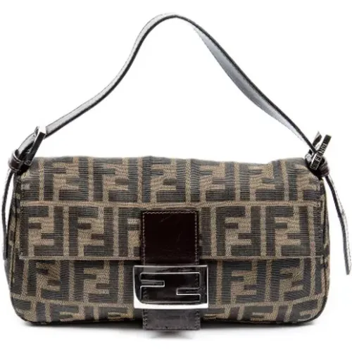 Pre-owned Canvas shoulder-bags , female, Sizes: ONE SIZE - Fendi Vintage - Modalova