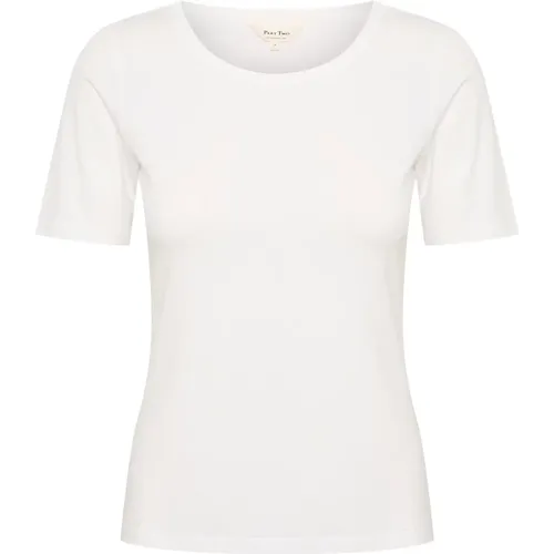 Boat Neck T-Shirt , female, Sizes: M - Part Two - Modalova