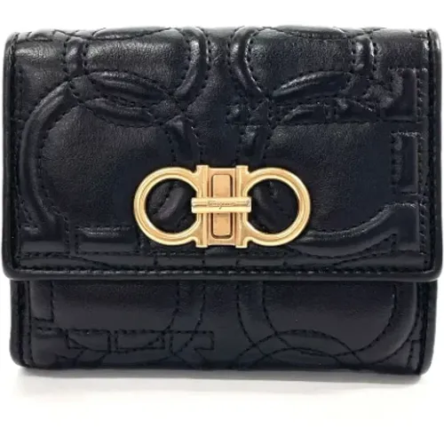 Pre-owned Leather wallets , female, Sizes: ONE SIZE - Salvatore Ferragamo Pre-owned - Modalova