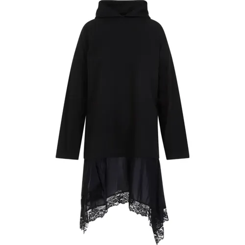 Cotton Hooded Hybrid Dress , female, Sizes: M - Balenciaga - Modalova