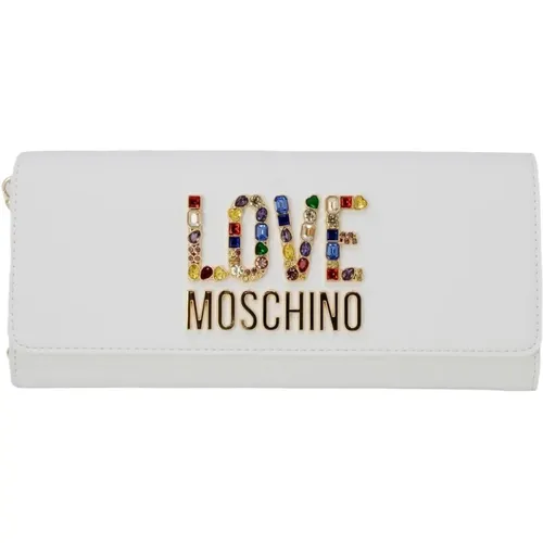 Bedruckte Schultertasche Clip-Verschluss - Love Moschino - Modalova