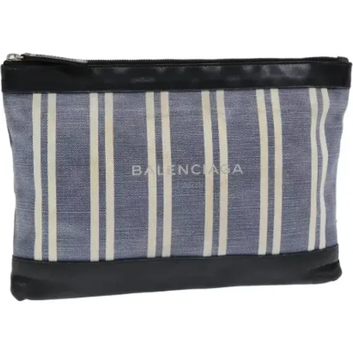 Pre-owned Clutches, female, , Size: ONE SIZE Pre-owned Canvas clutches - Balenciaga Vintage - Modalova