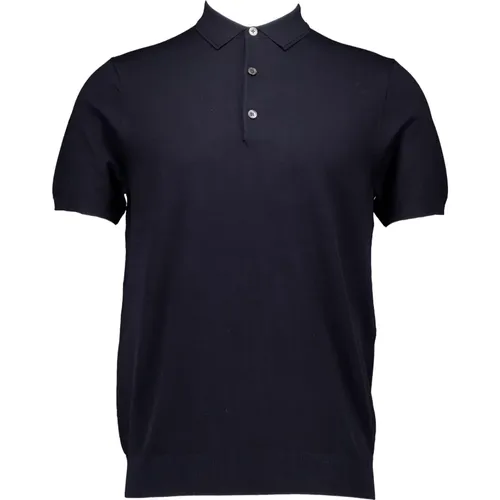 Polo Shirts, male, , Size: S Navy Polo Shirt - Profuomo - Modalova