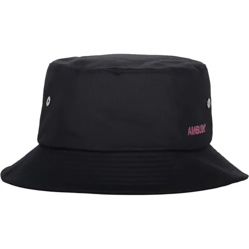 Hats, male, , Size: M Cotton Bucket Hat with Logo - Ambush - Modalova
