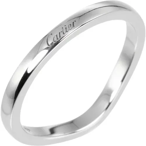 Pre-owned Jewellery, female, , Size: ONE SIZE Pre-owned Platinum rings - Cartier Vintage - Modalova