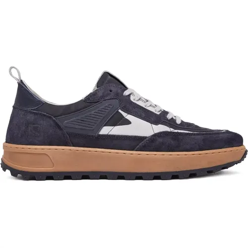 Low-Top Sneakers with Suede Inserts , male, Sizes: 9 UK, 11 UK, 6 UK, 10 UK, 8 UK, 7 UK - D.a.t.e. - Modalova