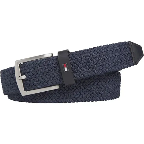 Belts, male, , Size: 105 CM Elastic Denton Belt - Tommy Hilfiger - Modalova