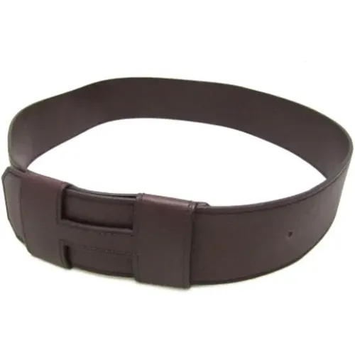 Pre-owned Belts, male, , Size: ONE SIZE Pre-owned Leather belts - Hermès Vintage - Modalova