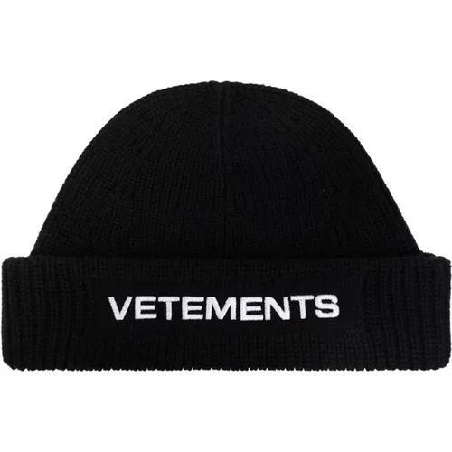 Beanies, unisex, , Size: M Beanie with logo - Vetements - Modalova