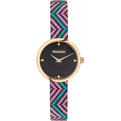 Watches, female, , Size: ONE SIZE Colorful Jacquard Watch Set - Missoni - Modalova