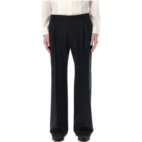 Stretch Wool Straight Leg Chinos , male, Sizes: XL - Dolce & Gabbana - Modalova