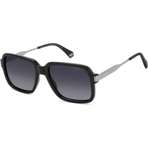 Sunglasses, male, , Size: 56 MM /Grey Shaded Sunglasses - Polaroid - Modalova