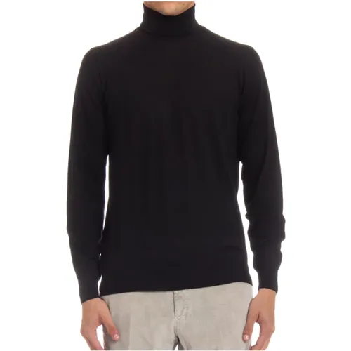 Turtlenecks, male, , Size: M Wool Sweater Extrafine 140's - Drumohr - Modalova