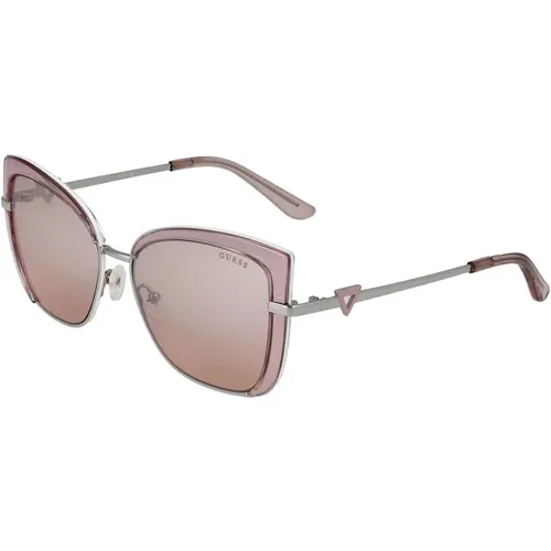 Sunglasses, female, , Size: ONE SIZE Rosa Square Sunglasses Mirrored Gradient - Guess - Modalova